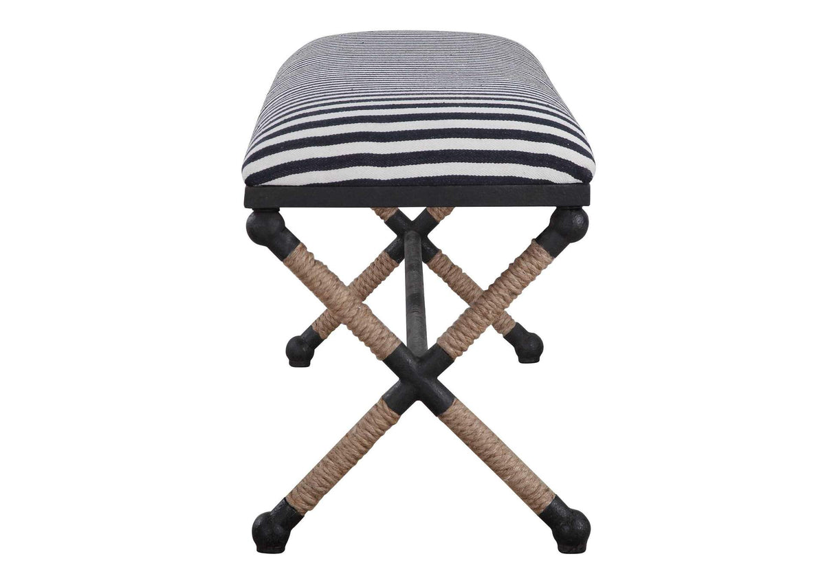 23527 Uttermost Braddock Striped Bench