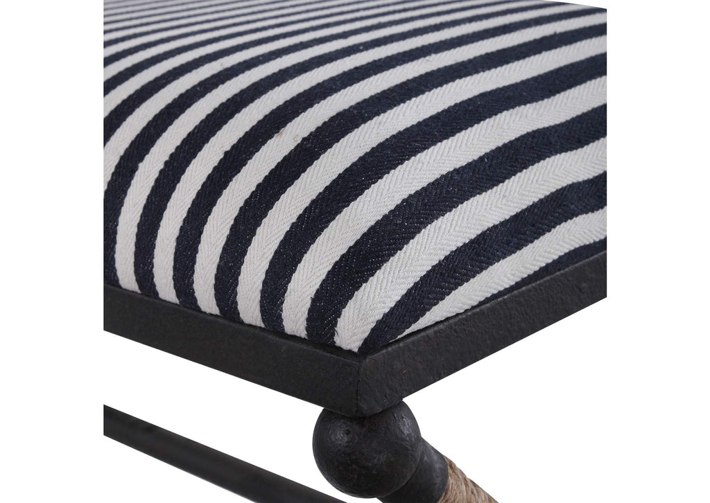 23527 Uttermost Braddock Striped Bench