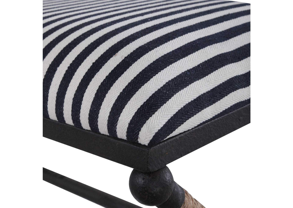 23527 Uttermost Braddock Striped Bench