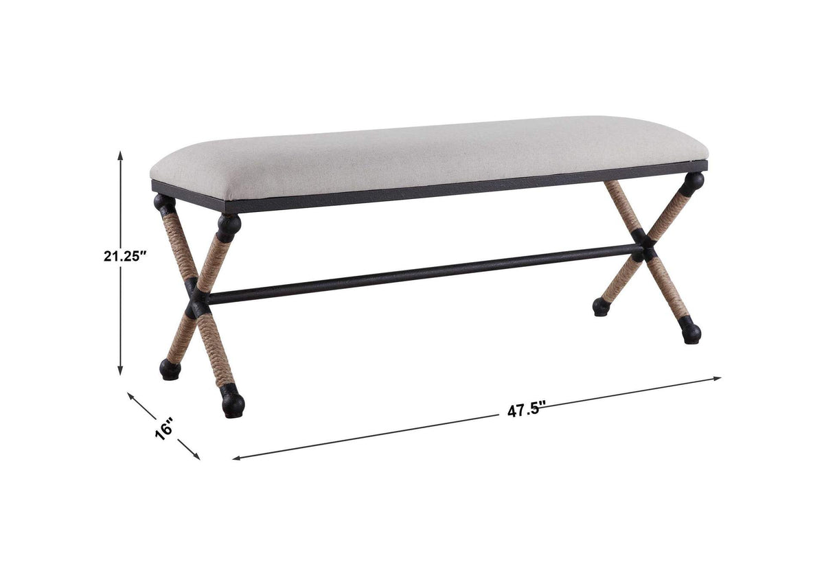 23528 Uttermost Firth Oatmeal Bench