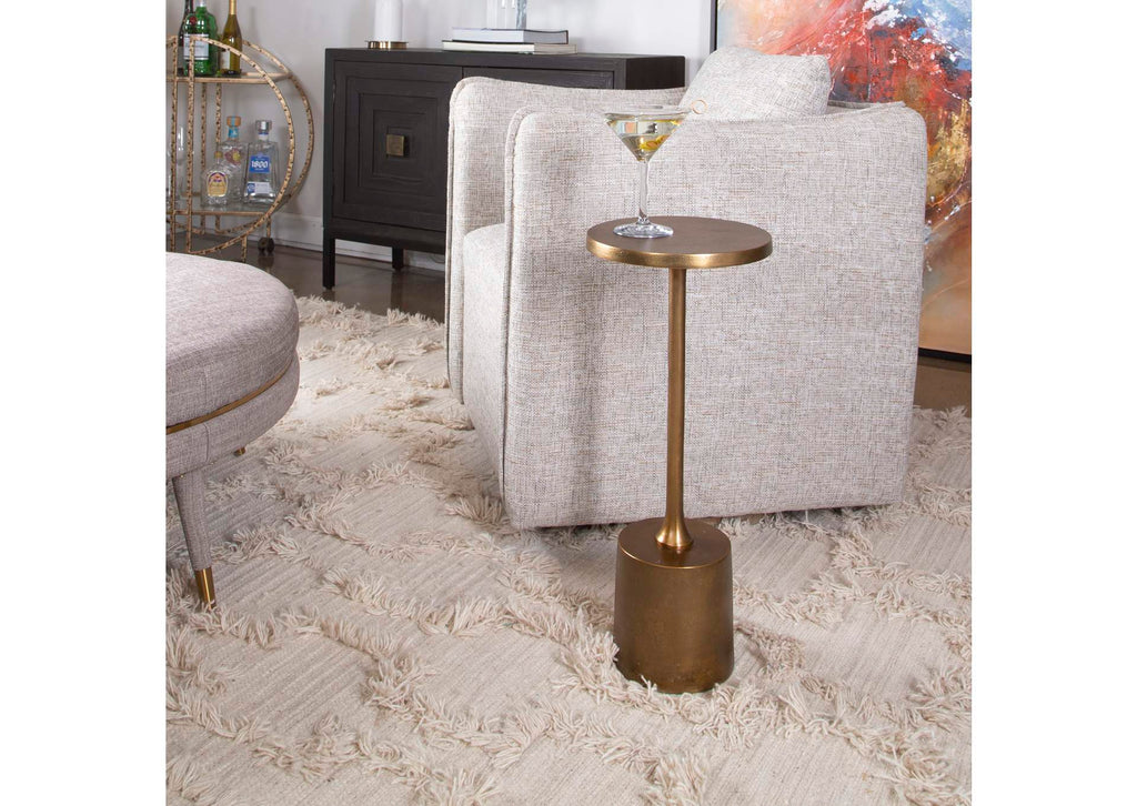 25061 Uttermost Sanaga Drink Table Gold