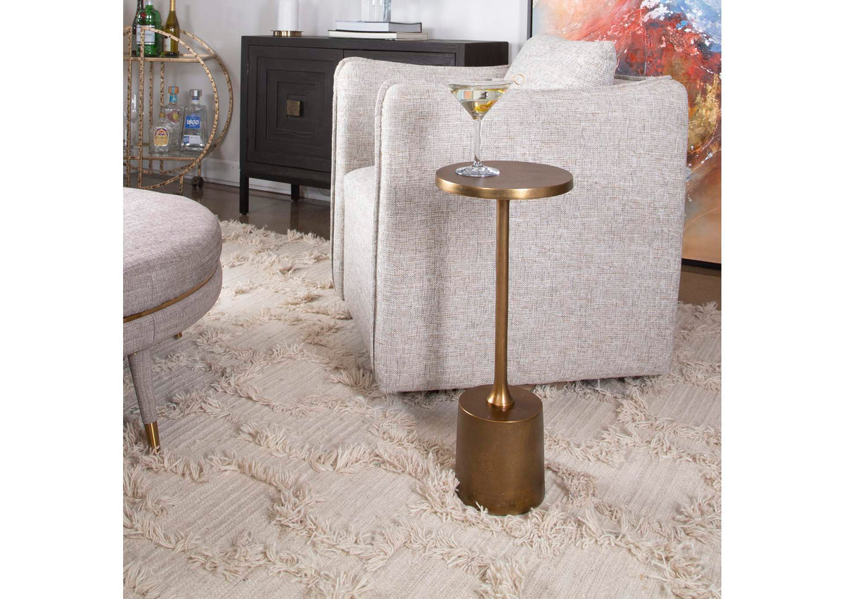 25061 Uttermost Sanaga Drink Table Gold