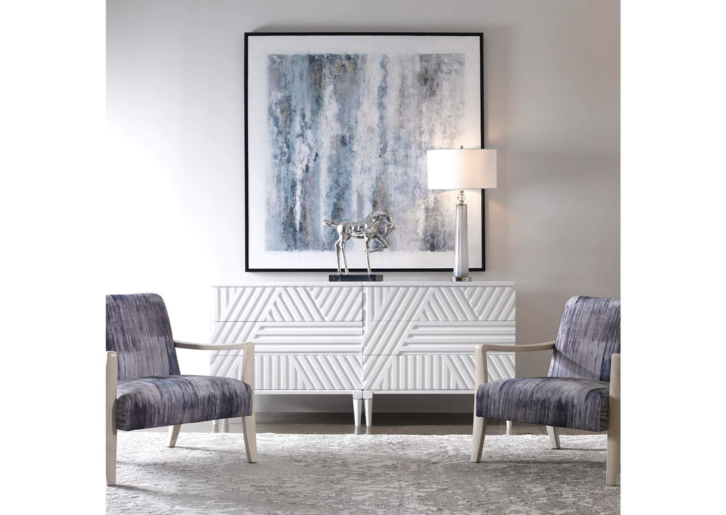 25382 Uttermost Colby White Drawer Chest