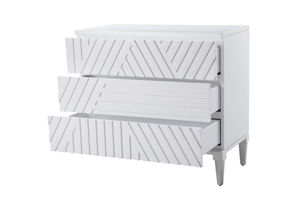 25382 Uttermost Colby White Drawer Chest