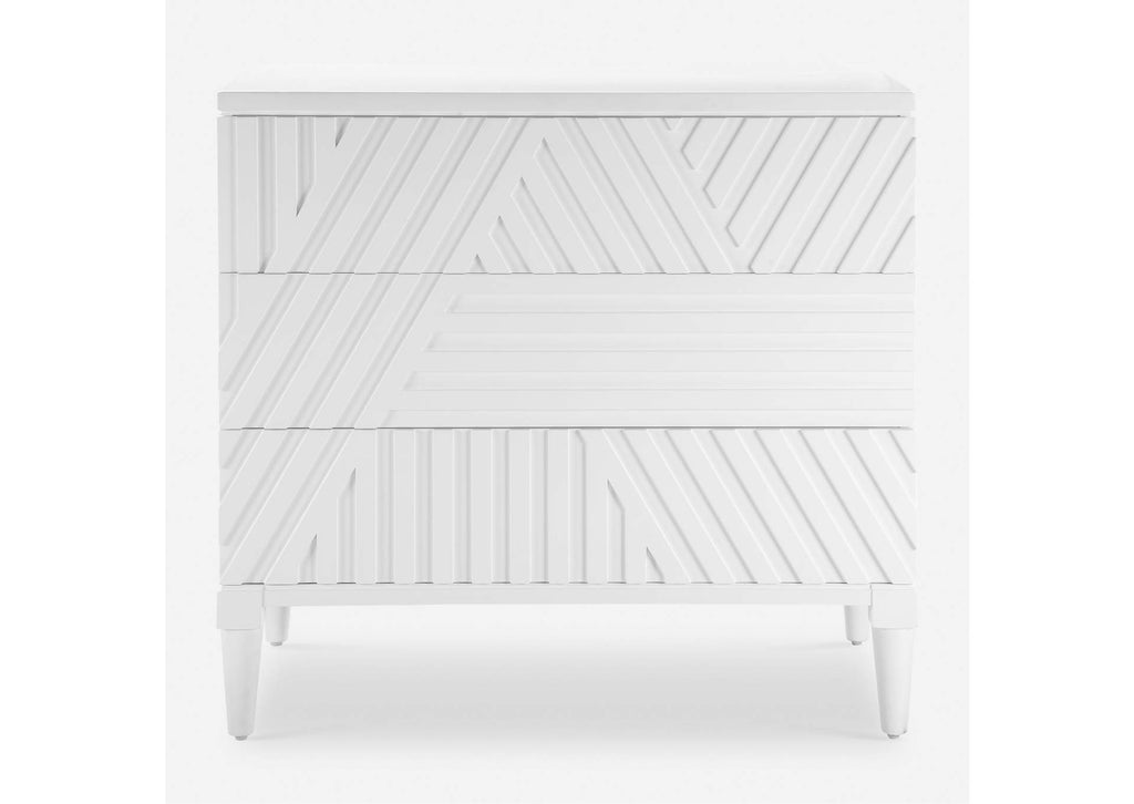 25382 Uttermost Colby White Drawer Chest