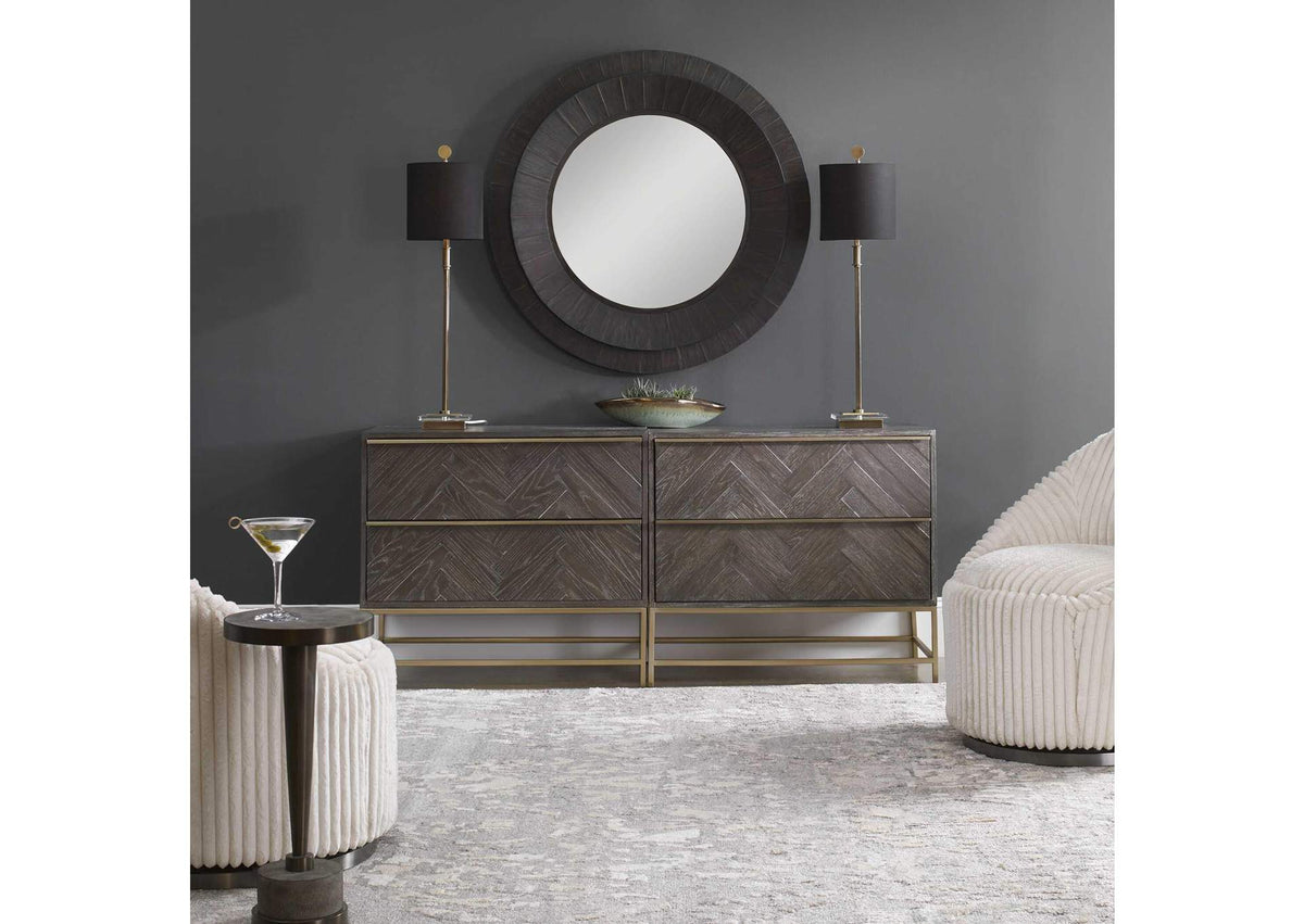 25376 Uttermost Armistead Dark Walnut Drawer Chest