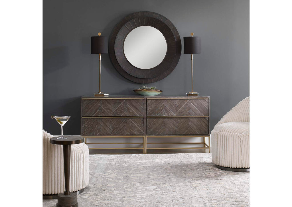 25376 Uttermost Armistead Dark Walnut Drawer Chest