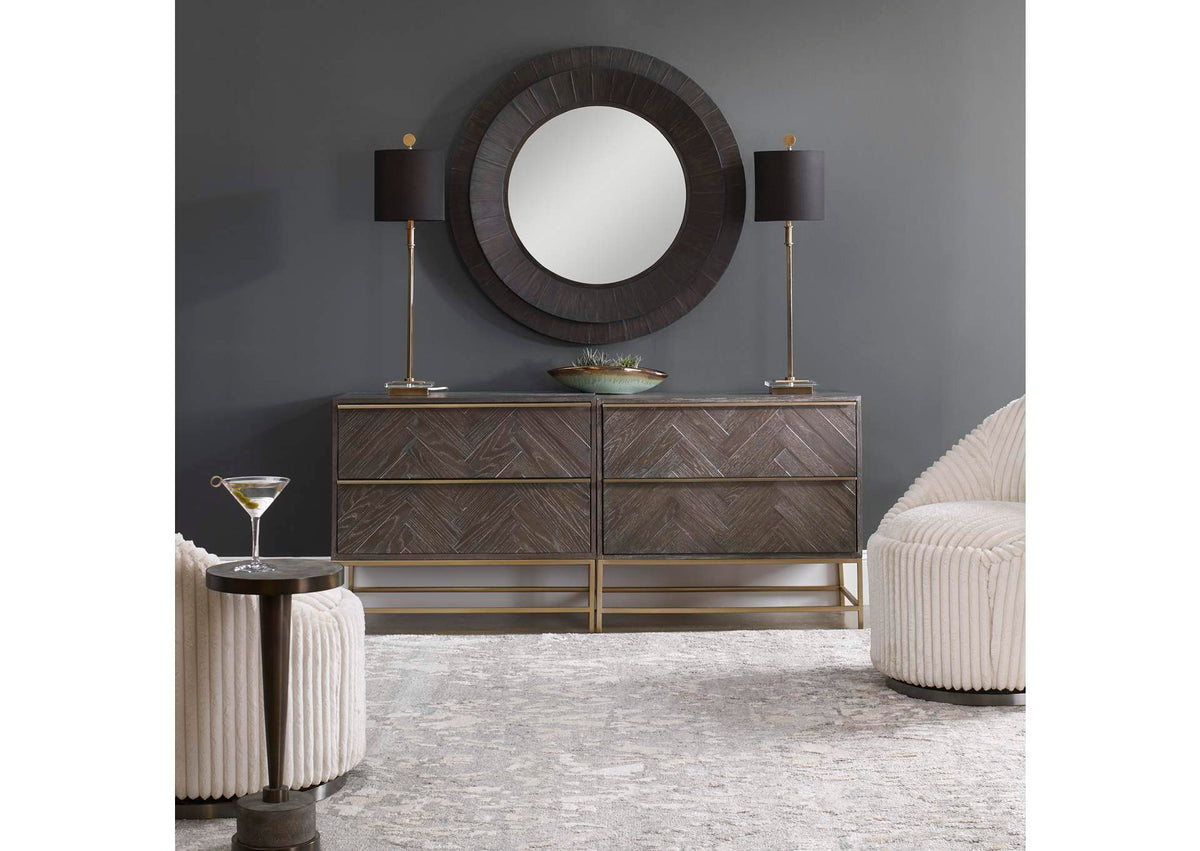 25376 Uttermost Armistead Dark Walnut Drawer Chest