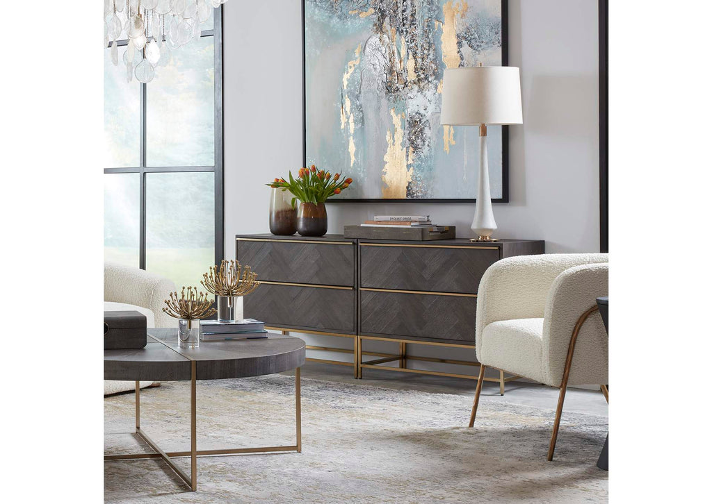 25376 Uttermost Armistead Dark Walnut Drawer Chest