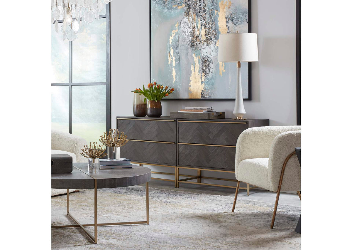 25376 Uttermost Armistead Dark Walnut Drawer Chest