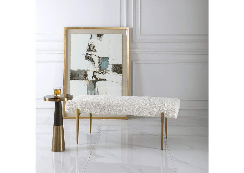 23572 Uttermost Olivier White Bench