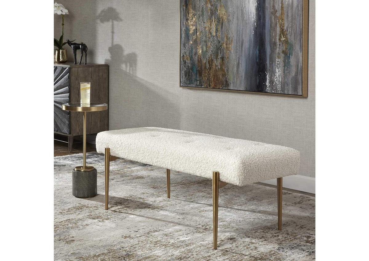 23572 Uttermost Olivier White Bench