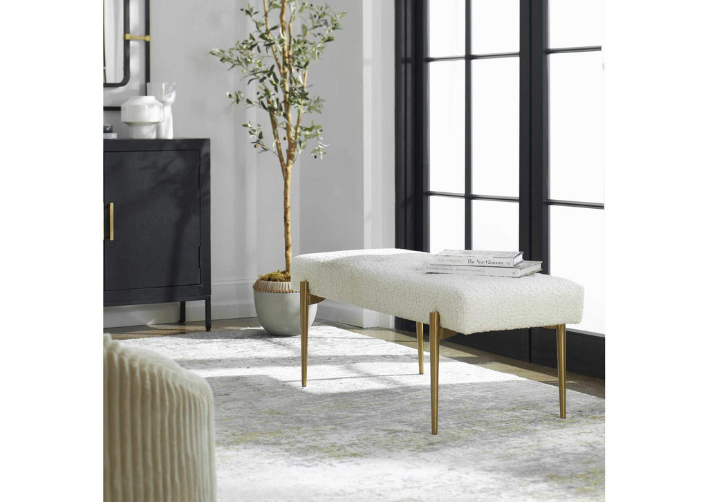 23572 Uttermost Olivier White Bench