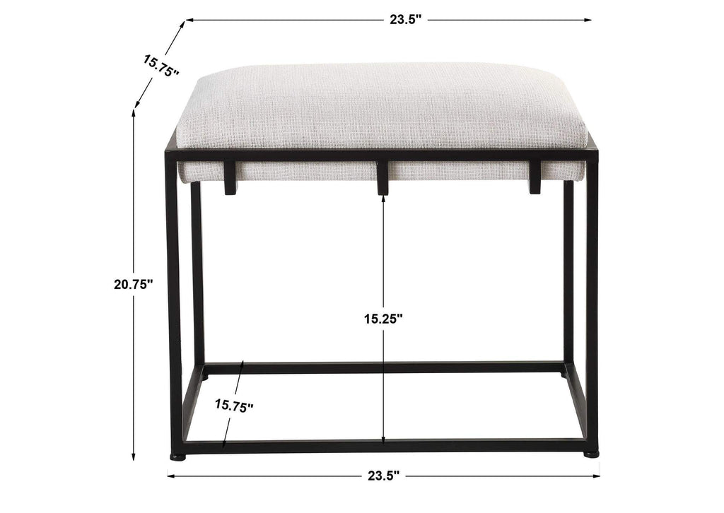 23580 Uttermost Paradox White Small Bench