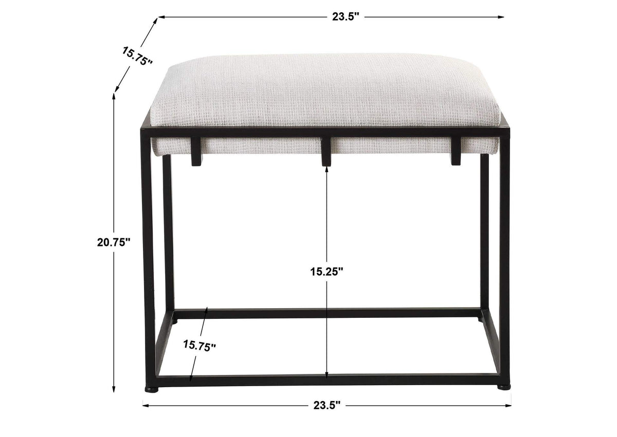 23580 Uttermost Paradox White Small Bench