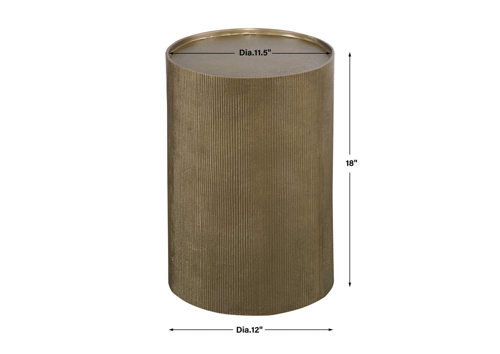 25114 Uttermost Adrina Drum Accent Table