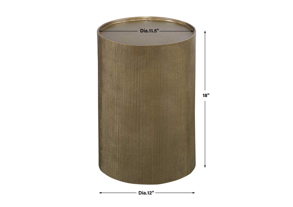 25114 Uttermost Adrina Drum Accent Table