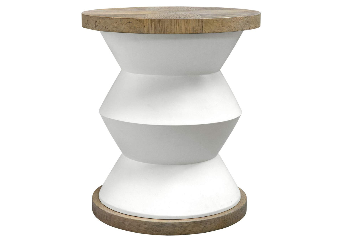25488 Uttermost Spool Geometric Side Table