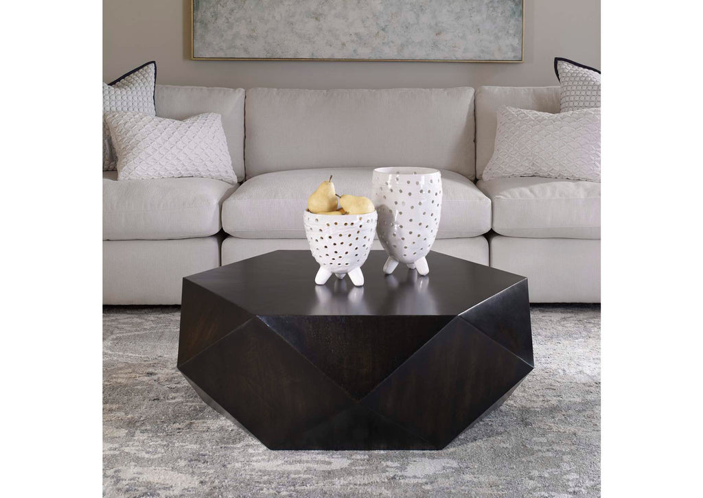 25491 Uttermost Volker Small Black Coffee Table