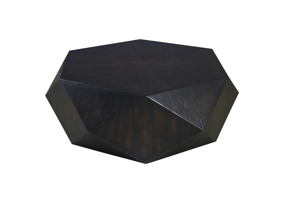 25491 Uttermost Volker Small Black Coffee Table