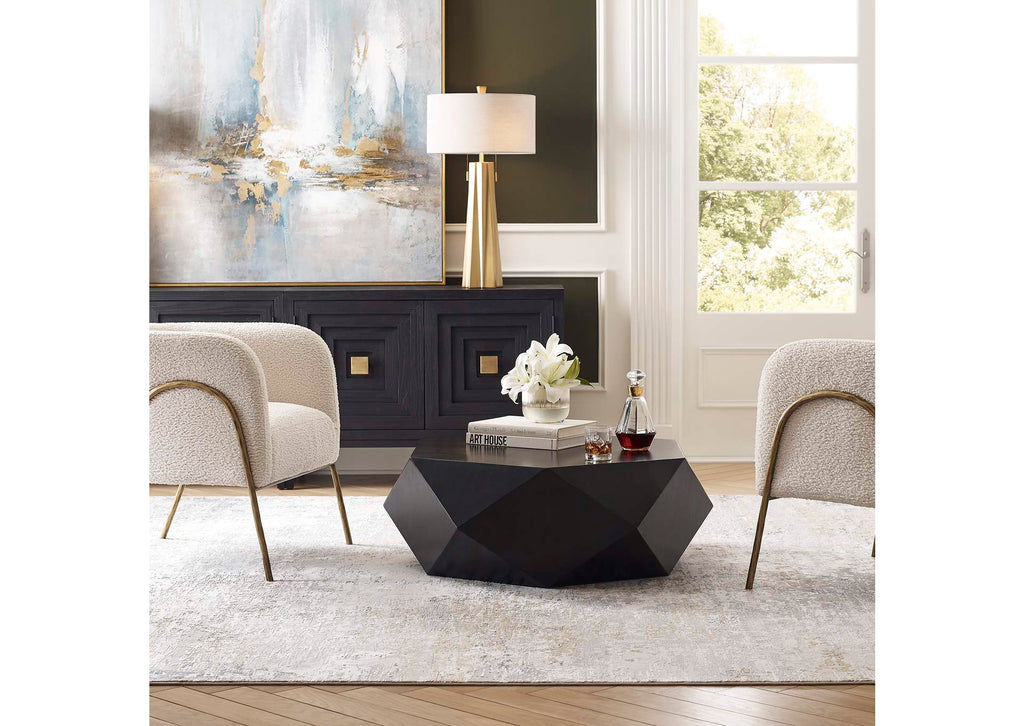 25491 Uttermost Volker Small Black Coffee Table