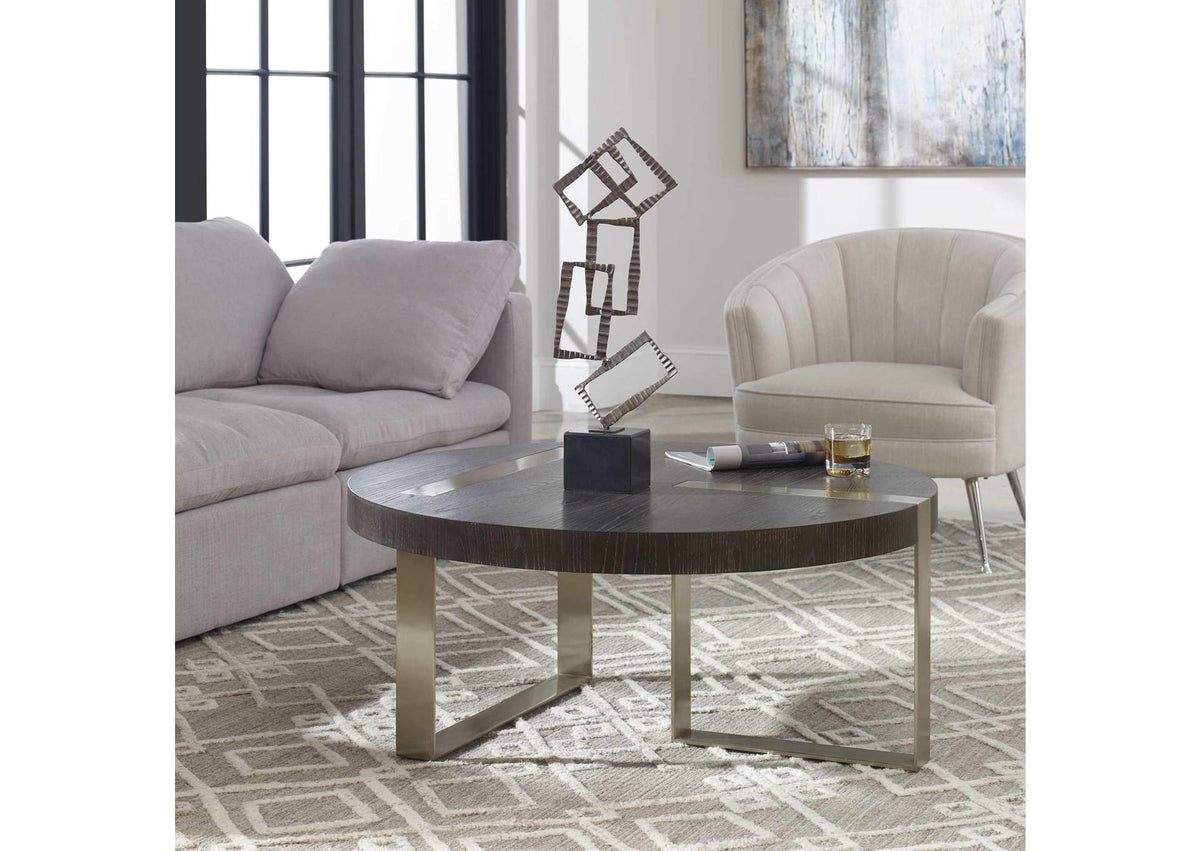 25119 Uttermost Converge Round Coffee Table