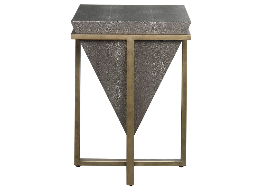 25123 Uttermost Bertrand Shagreen Accent Table