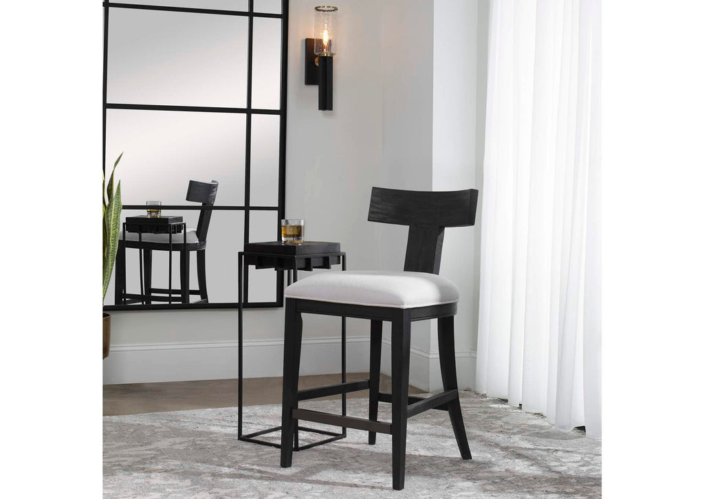 23664 Uttermost Idris Modern Wood Counter Stool