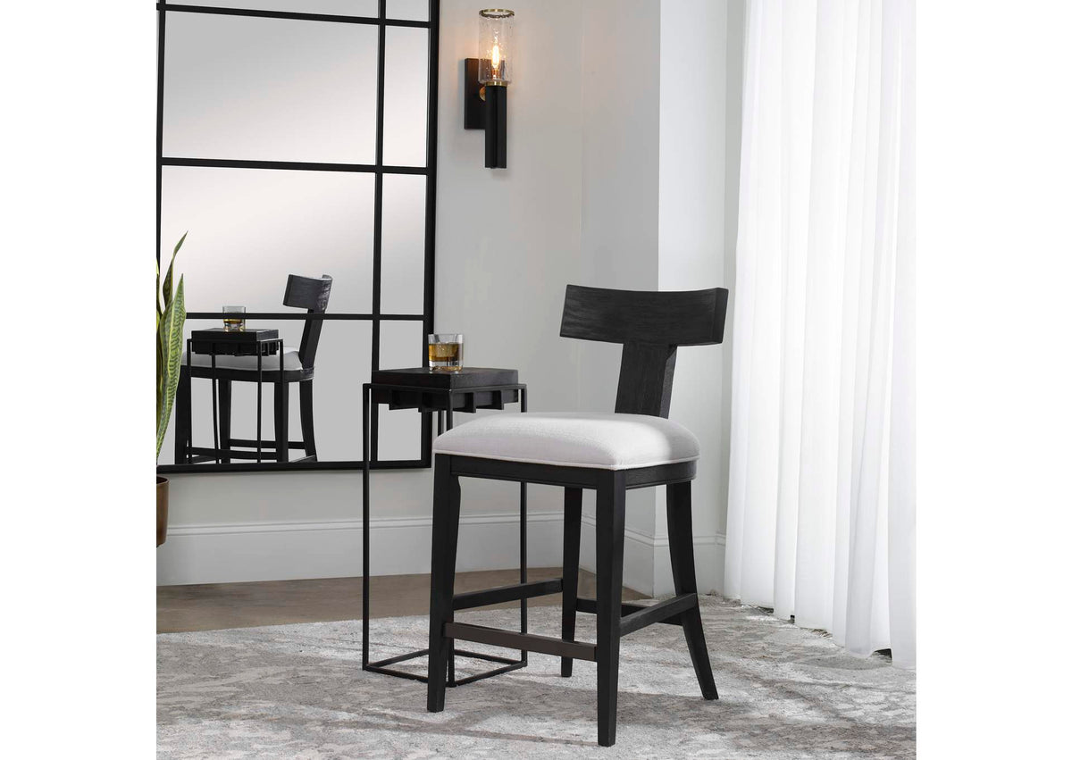 23664 Uttermost Idris Modern Wood Counter Stool