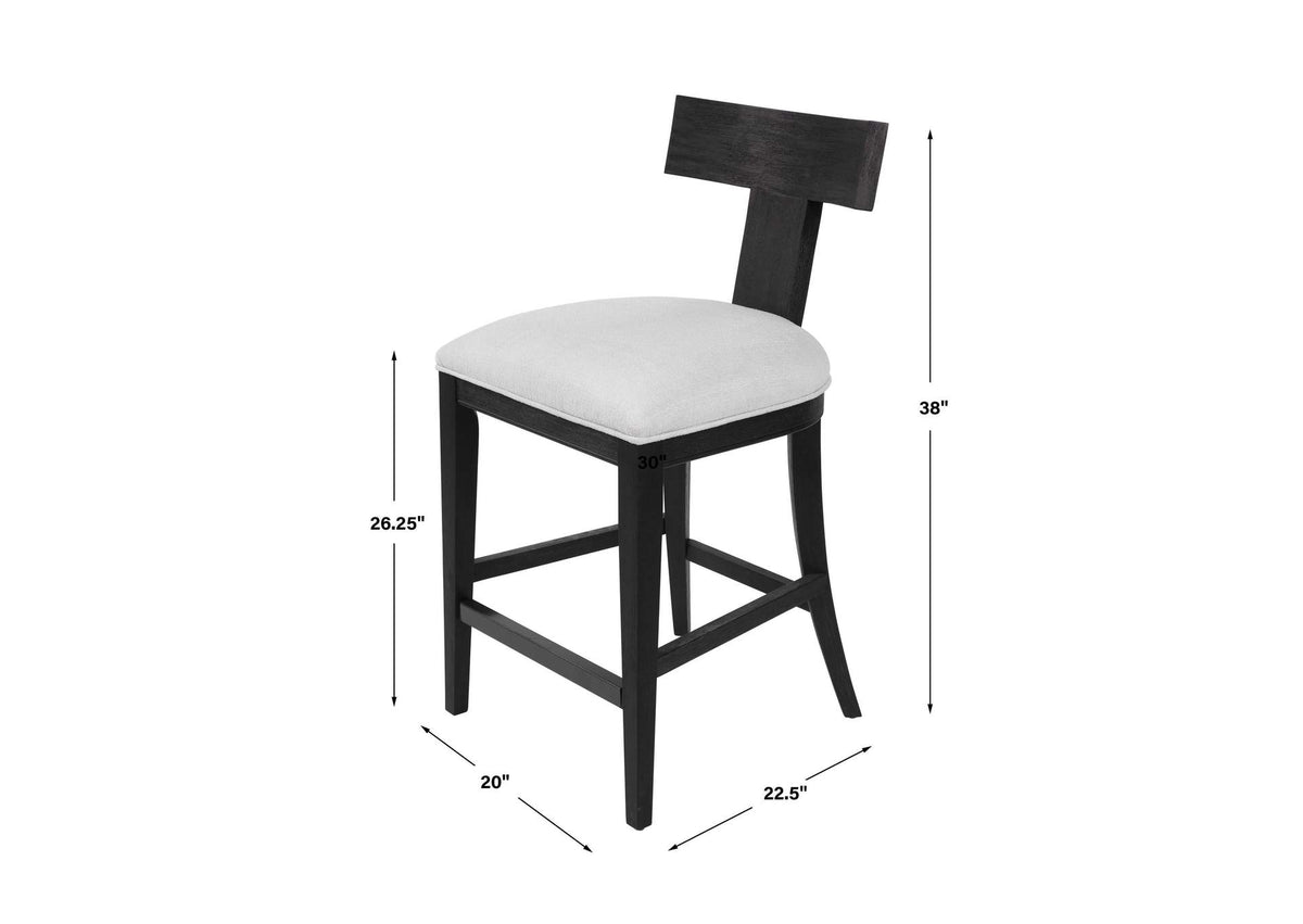 23664 Uttermost Idris Modern Wood Counter Stool