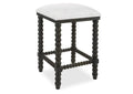 23684 Uttermost Pryce Black Backless Counter Stool
