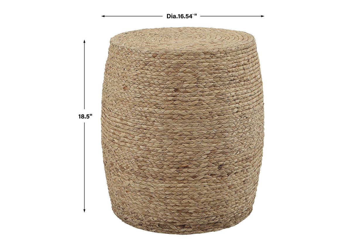 25187 Uttermost Resort Straw Accent Stool