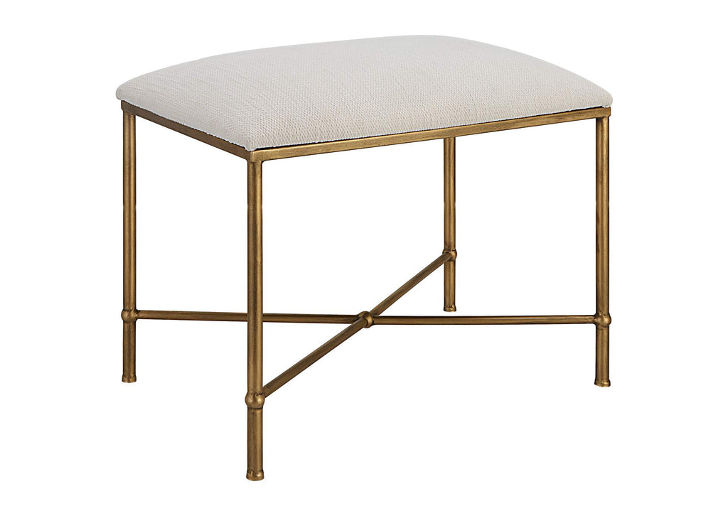 23689 Uttermost Avenham Small Gold Framed Bench
