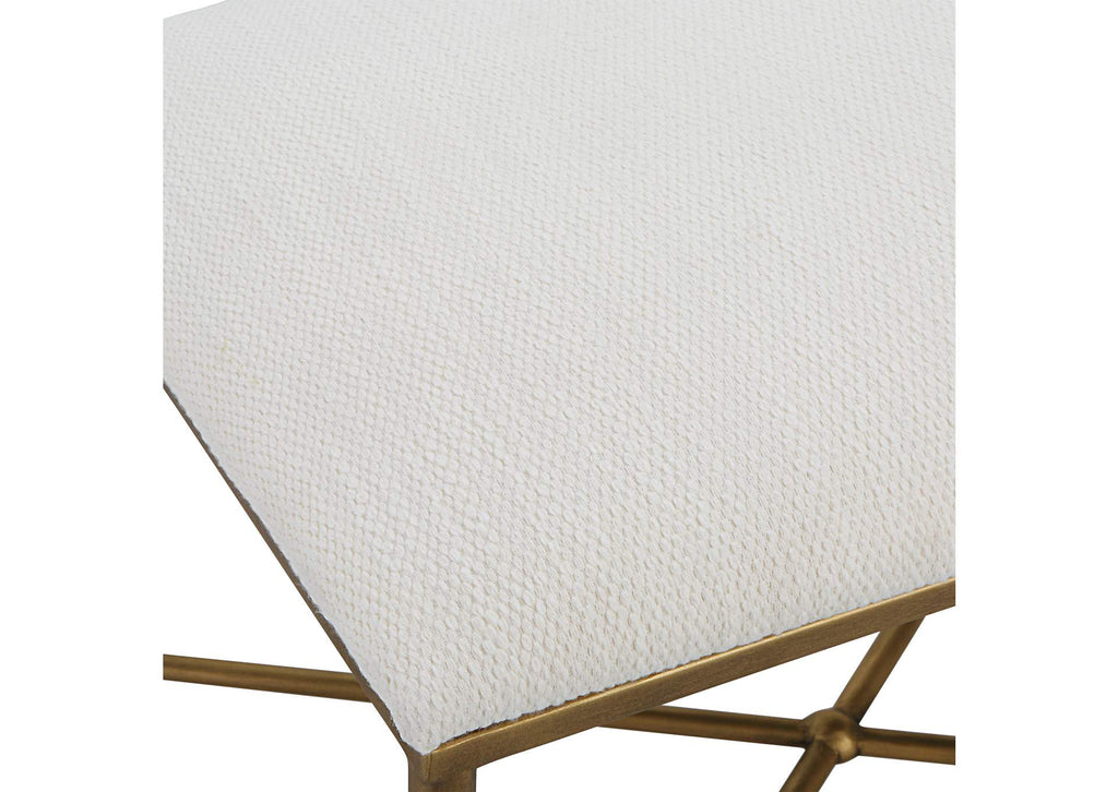 23689 Uttermost Avenham Small Gold Framed Bench