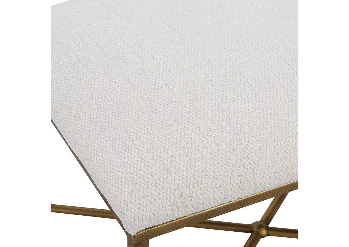 23689 Uttermost Avenham Small Gold Framed Bench