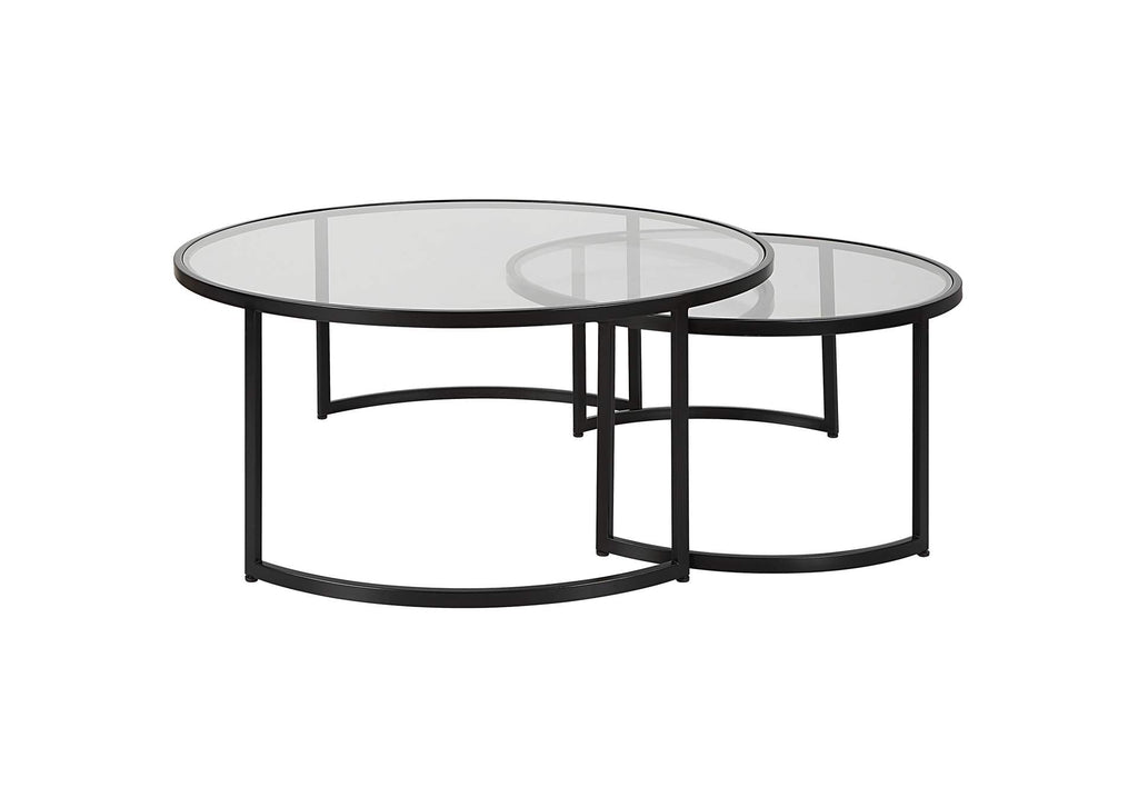 25190 Uttermost Rhea Black Nesting Coffee Tables