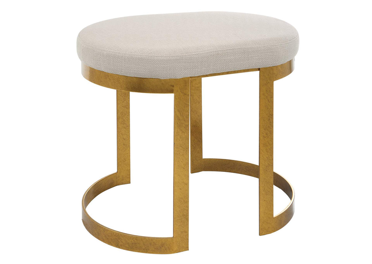23698 Uttermost Infinity Gold Accent Stool