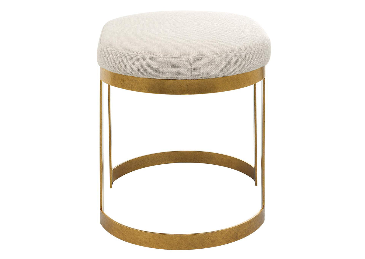 23698 Uttermost Infinity Gold Accent Stool