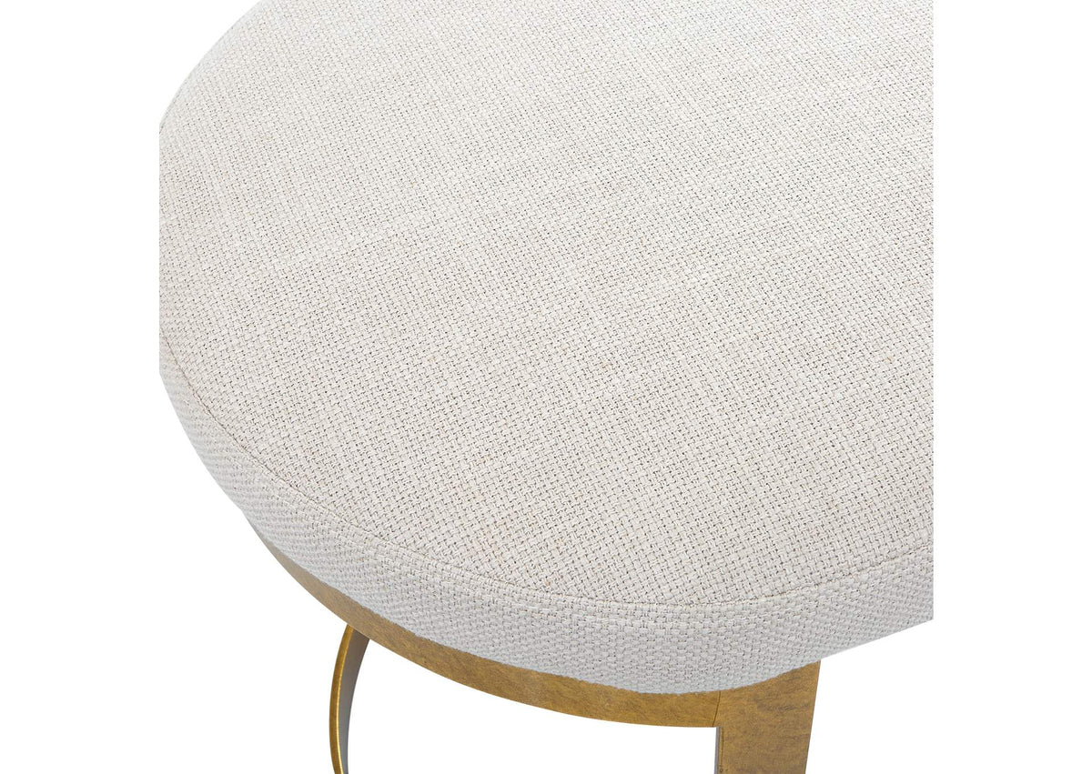 23698 Uttermost Infinity Gold Accent Stool