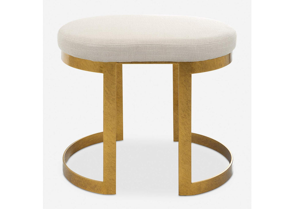 23698 Uttermost Infinity Gold Accent Stool
