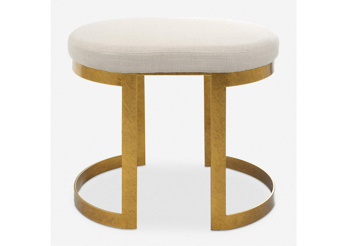 23698 Uttermost Infinity Gold Accent Stool