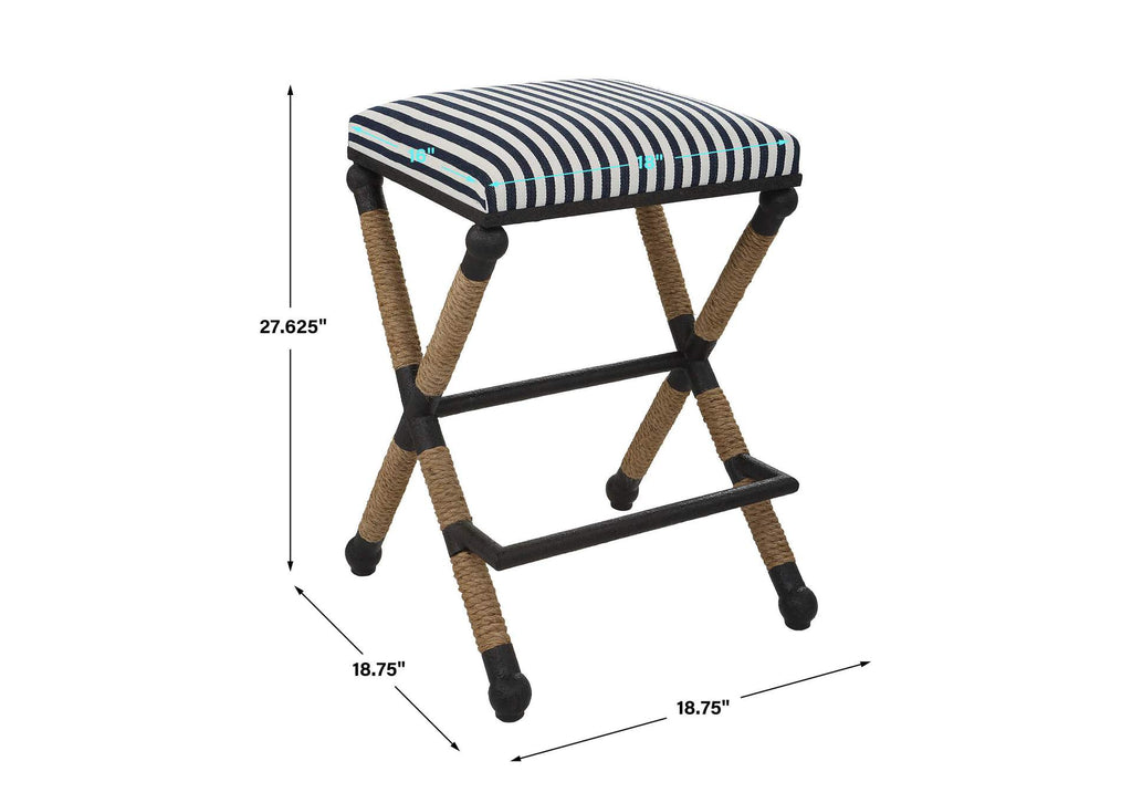 23711 Uttermost Braddock Backless Counter Stool