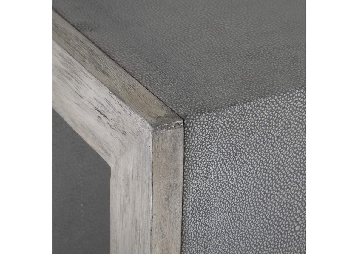 25214 Uttermost Aerina Modern Gray End Table