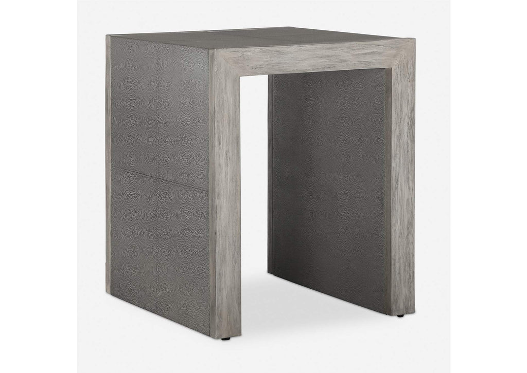 25214 Uttermost Aerina Modern Gray End Table