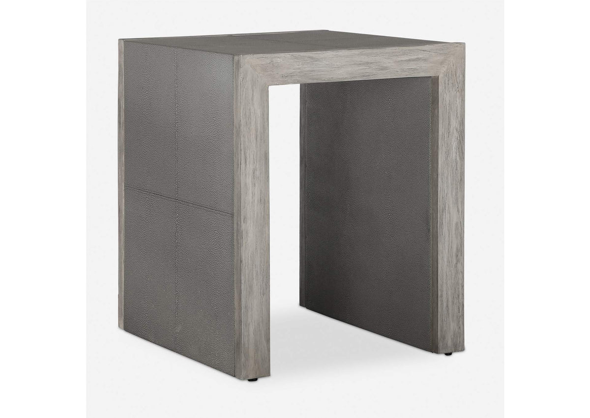 25214 Uttermost Aerina Modern Gray End Table