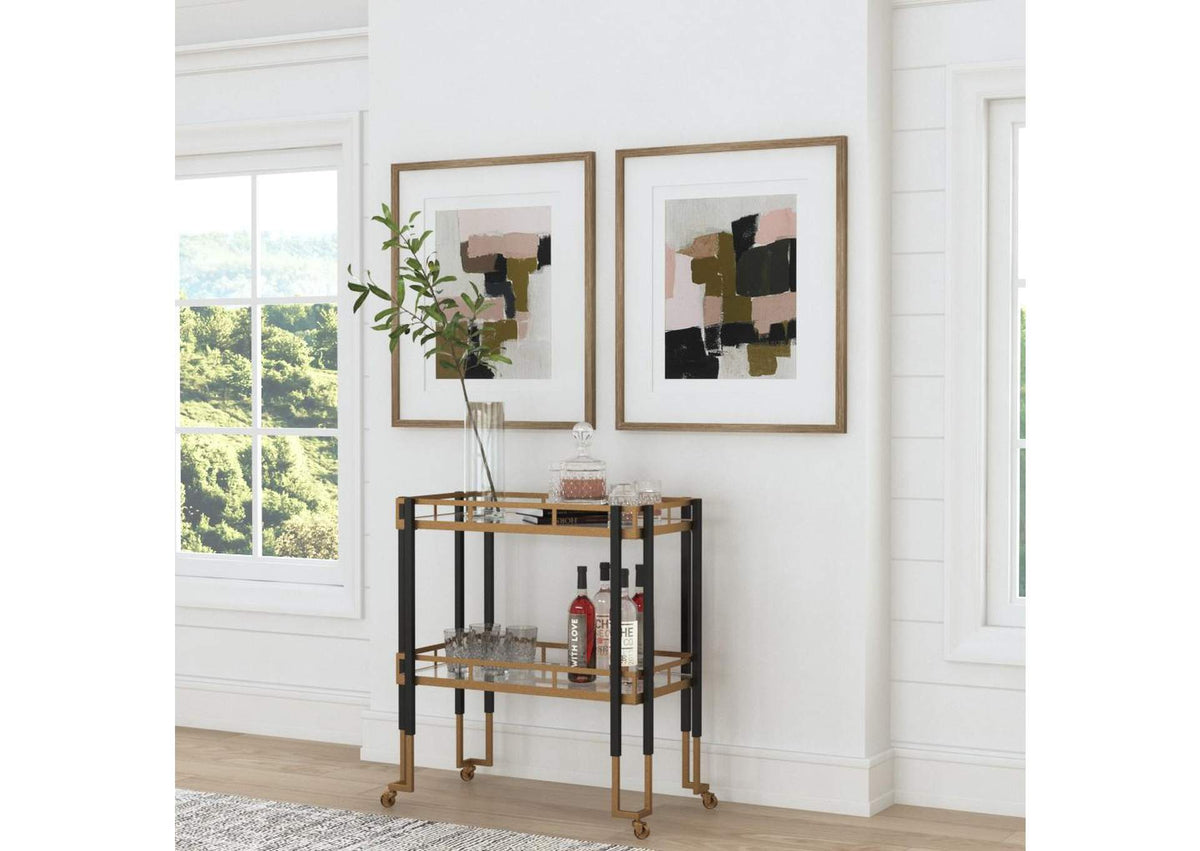 25229 Uttermost Kentmore Modern Bar Cart