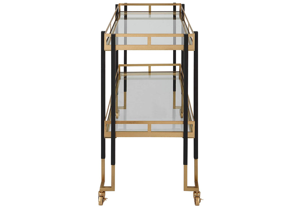 25229 Uttermost Kentmore Modern Bar Cart