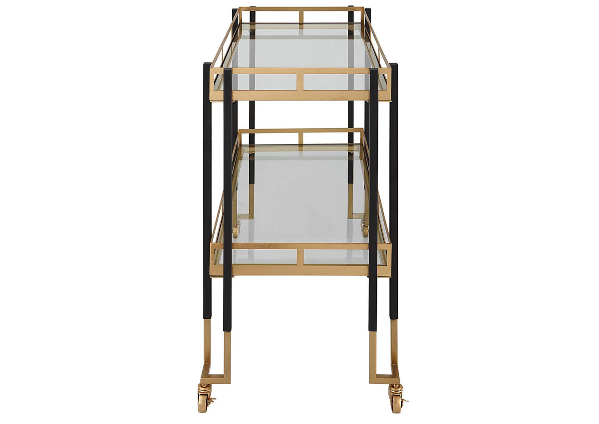 25229 Uttermost Kentmore Modern Bar Cart