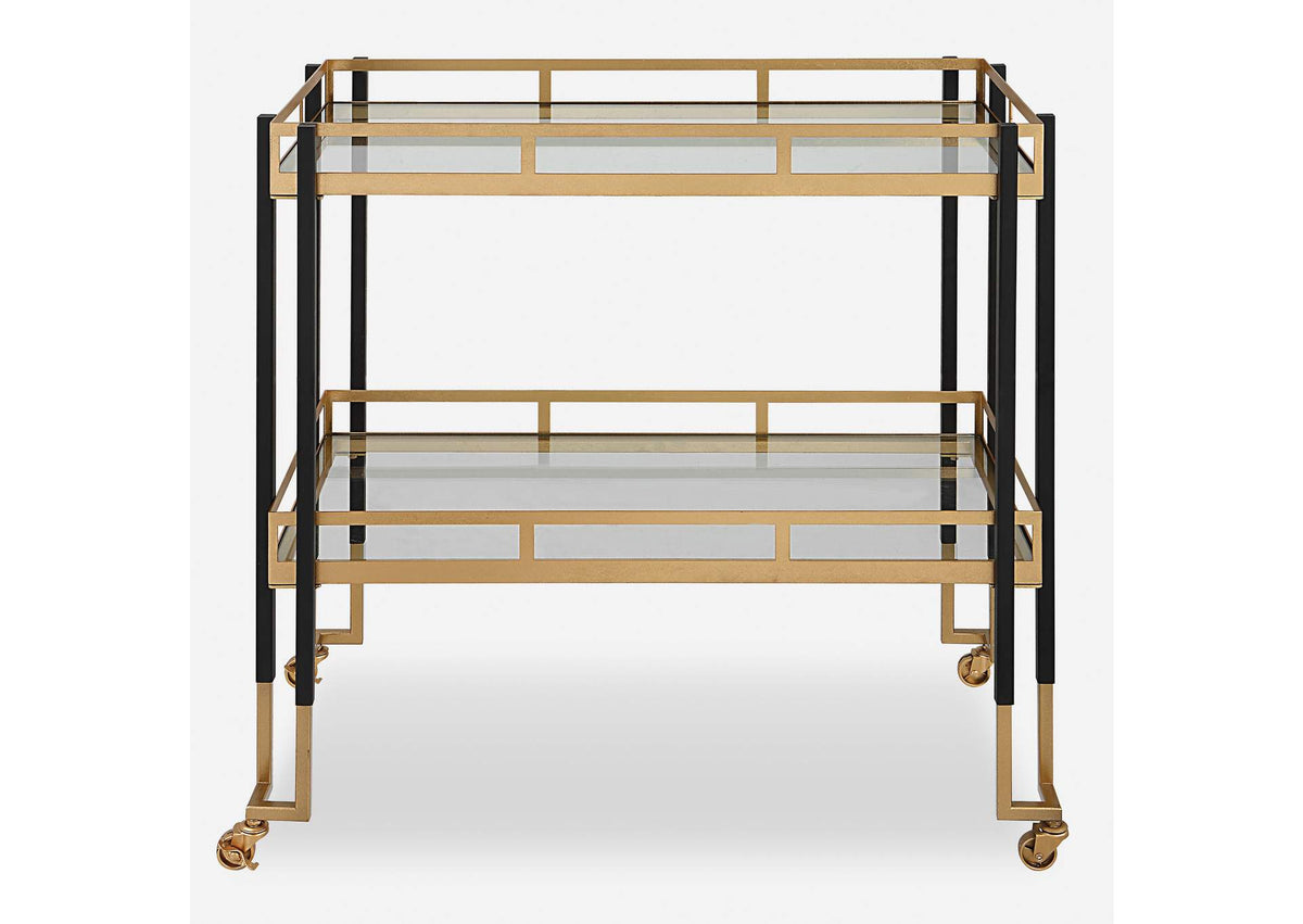 25229 Uttermost Kentmore Modern Bar Cart