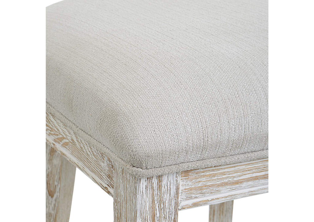 23693 Uttermost Idris White Counter Stool